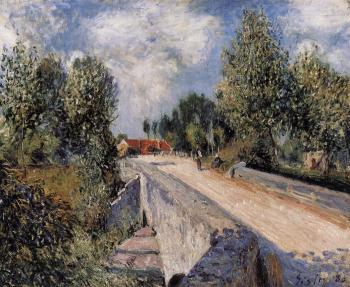 阿爾弗萊德 西斯萊 Bridge over the Orvanne near Moret